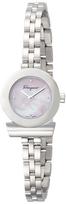 [Ferragamo] Watch GANCINO Pink Pearl Dial Stainless Steel Sapphire Glass Quartz 22MM Swiss Watch FBF070017 Women's Silver [Item]