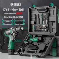 Green Forest Cordless Multi-functional Lithium-Ion Power Drill CN plug (adapter included) black