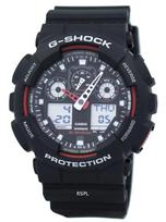 „Casio G-Shock“ greičio indikatoriaus signalas GA-100-1A4 GA100-1A4 vyriškas laikrodis gray