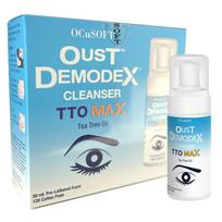 OQsoft Ostdemodex Tea Tree Oil Eyelid Cleanser TTO MAX Tithiomax, 50ml, 1 set white