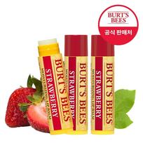 Burt's Bees Moisturizing Lip Balm Random Delivery 4.25g, Strawberry, 3 pcs. beige