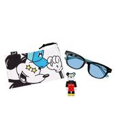 DISNEY pelės saulės akinių figūrėlė Bearbrick UV apsauga UV apsauga Unisex [Zoff] BE@RBRICK (Miki modelis) Velingtono stiliaus (originalus rinkinys) (juodas) gray