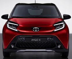 Toyota AYGO X - CHROME Grille Strips Bumper Dummy Decorative Ornamental 2