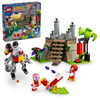 „LEGO Sonic the Hedgehog Knuckles“ ir „The Temple of the Hedgehog“ Smaragdinis žaislas Dovanų gimtadienio žaidime „BlockGame 76998“ gray