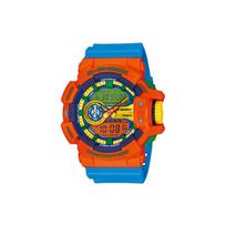 CASIO vyriškas skystųjų kristalų/analoginis dvigubo ekrano serijos laikrodis GA-400-4 GA-400-4 Orange Blue Watch Dial blue