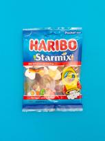 Haribo Star Mix Gummy Candy 100g Bag 1ea white