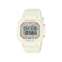 Casio Baby-G Series Retro Floral Square Quartz Watch Women Watches White BGD-565RP-7PR Random Watch Box,White white