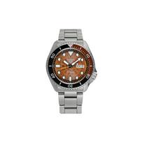 SEIKO SEIKO5 Mechanical Movement Stainless Steel Strap Watch Men's Watches Orange Watch Dial SRPJ47K1 Regular Watch Box gray