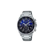 Casio EDIFICE series simple and fashionable stainless steel strap waterproof watch quartz movement stainless steel strap Japanese and EFV-600D-2 mėlyna