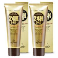 Lapurev 24K pure gold peel-off pack / pore-shrinking pure gold modeling pack, 1 pack, 2 packs white