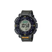 Casio PRO TREK series-PRG 100 meters waterproof solar movement environmentally friendly resin strap solar quartz movement resin strap PRG-340-3 žalia