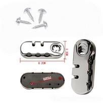 2/4/8 Sets 3 Digits Luggage Lock Zinc Alloy Lock Catch Plastic Frosted Appearance Suitcase Password Security Lock With Screws as the picture gray