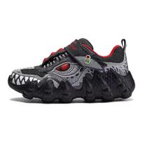Skechers Neslystantys Smūgius Sugeriantys Patvarūs Žemakulniai Laisvalaikio Batai Vaikams Kedai Juodi Pilki Raudoni 400112L-CCRD 33 gray