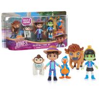 Netflix Ridley Jones Collector Figure Set: Ridley Jones and Friends Figures 5-Pack, Just Play, Kids' Toy for Ages 3 and Up brown