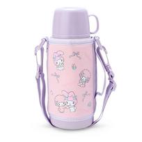 Sanrio My Melody 2WAY stainless steel bottle with kids pouch 744557 white