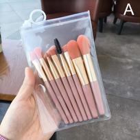 Minkštas ir purus makiažo šepetėlių rinkinys Kosmetinis pagrindas Skaistalai Pudra Akių šešėliai Kabuki Maišymo makiažo šepetėliai Grožio įrankiai 8, 1 vnt.