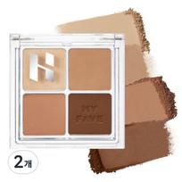 Holika Holika My Fave Eyeshadow Palette 6.5g, 01 Hazel, 2 pcs. beige