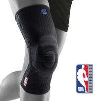 BAUERFEIND SPORTS KNEE SUPPORT NBA Knee Support Knee Made in General Medical Stabilizes the Knee Joint with Silicone Pads and Compression Size (Sports black