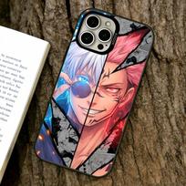 Sukuna telefono dėklas iPhone 17,16,15,14,13,12,11 Plus,Pro Max,XS,Spalvotas sidabru dengtas vidinis dangtelis iPhone16Pro