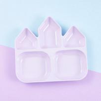 Lilpang Frozen 2 Castle, mixed colors, food tray, 1 piece, Popular Korean parenting items white