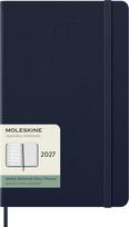 Moleskine 2027 Weekly January 12 Large Size x Sapphire DHB2012WN3Y27 Diary, Start, Months, (13cm 21cm), Hardcover, Blue, black