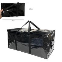 Itin didelis sustorėjęs krepšys drabužiams ir bagažui laikyti 73*35*37 cm - 2 PCS juoda