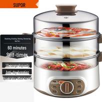 SUPOR 13L 3-Layer Stainless Steel Multi-Cooker CN plug (adapter included) gray