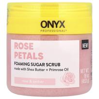 Onyx Professional, Rose Petal, Foaming Sugar Scrub, Rose & Amber, 16 oz (453 g) white