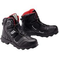 RS Taichi Motorcycle Riding BOA Shift DRYMASTER Combat Shoes RSS010 Shoes, Waterproof, Built-in Protector, Dial, Guard, BLACK/WHITE, 23.5cm black