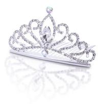 Plaukų aksesuaras Karūna Diadema Vaikams, Plaukų juosta, Galvos apdangalas, Plaukų juosta su segtuku, Kamikazari, Mergaitėms, Puikiai tinka fotografijai, Šventėms, Vaikų white