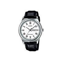 CASIO G Shock MTP V006L 7B MTP-V006L-7B White Dial Black Strap black
