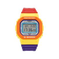 Casio G-Squad G-Shock Vaivorykštės mozaika Vasaros spalvų blokas Sportinis Lauko Smūgiams atsparus Vandeniui atsparus Kvarcinis laikrodis Vyriški laikrodžiai Pilkas DW-5610DN-9 Multicolor Band gray