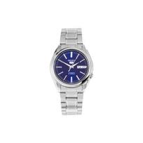 SEIKO No. 5 series date display 30m waterproof Automatic Steel Strap men's watch blue dial SNKL43K1 mėlyna