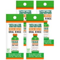 „Thera Breath Mild Mint Gargle“ nešiojamas burnos skalavimo skystis, 72 ml, 4 vnt. orange