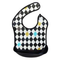 Nordico baby bib bib, diamond, 1 piece, 1 piece white