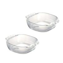 HARIO Karščiui atsparus gratinų indų rinkinys iš 2 vnt., vandens talpa 400 ml HGZ-2012 white