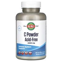 KAL, vitamin C powder, acid-free, 4,200 mg, 227 g (8 oz)