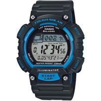 CASIO STL-S100H-2AJH [SPORTINĖ ĮRANGA] Apvalus laikrodis, juodas, skaitmeninis, pagamintas iš dervos
