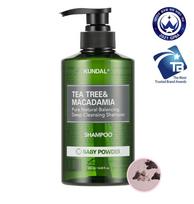 KUNDAL Arbatmedžio ir Macadamia giliai valomas riebus šampūnas 500ml 4 rūšių (pasirinkti 1) baby powder gray