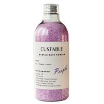 All-day customizable 1000ml foam bath bomb, mega-capacity powder-type bath bomb, purple, 1 piece white
