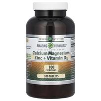Nuostabi mityba, nuostabios formulės, kalcis, magnis, cinkas + vitaminas D3, 300 tablečių