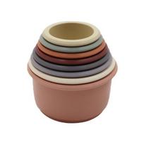 Fromis silikoninis kūdikio puodelių rinkinys, Blooming, 1 rinkinys, Korėjietiški kūdikių produktai beige