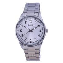 Casio Silver Dial Stainless Steel Analog Quartz MTP-V005D-7B4 MTPV005D-7 Men's Watch sidabras