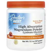 Doctor's Best, magnio milteliai, labai sugeriantys, persikų skonio, 12,3 uncijos (347 g)