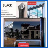 Sustorinta nano šilumos izoliacinė langų plėvelė - Saulės UV blokavimas Vienašalio privatumo Anti-glare, skirta naudoti namuose ir biure 40cm*10m