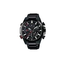 Casio EDIFICE Saulės energija maitinamas Bluetooth Vandeniui atsparus Kvarcinis mechanizmas Nerūdijančio plieno apyrankė Japoniškas ir Korėjietiškas laikrodis Vyriškas laikrodis Juodas ciferblatas EQB-501YDC-1AMPRDD juoda