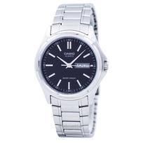 Casio Enticer Quartz Analoginis juodas ciferblatas MTP-1239D-1ADF MTP-1239D-1A vyriškas laikrodis juoda