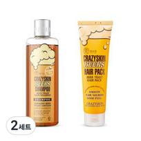 Crazy Skin alaus mielių šampūnas 300g + plaukų kaukė 200g, 2 rinkiniai beige