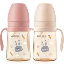 Mother K Basic PPSU Kiškio tiesaus šiaudelio puodelis, 2 vnt. rinkinys, 200 ml, žydėjimas, kremas, 1 rinkinys white