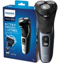 Philips 3000 serijos elektrinis skustuvas Sumažina odos apkrovą black
